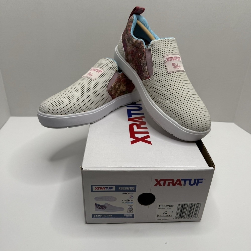 Xtratuf Sharkbyte 2.0 Eco Fresh Wear Floral Slip On Shoes Womens 6 XSB2W100
